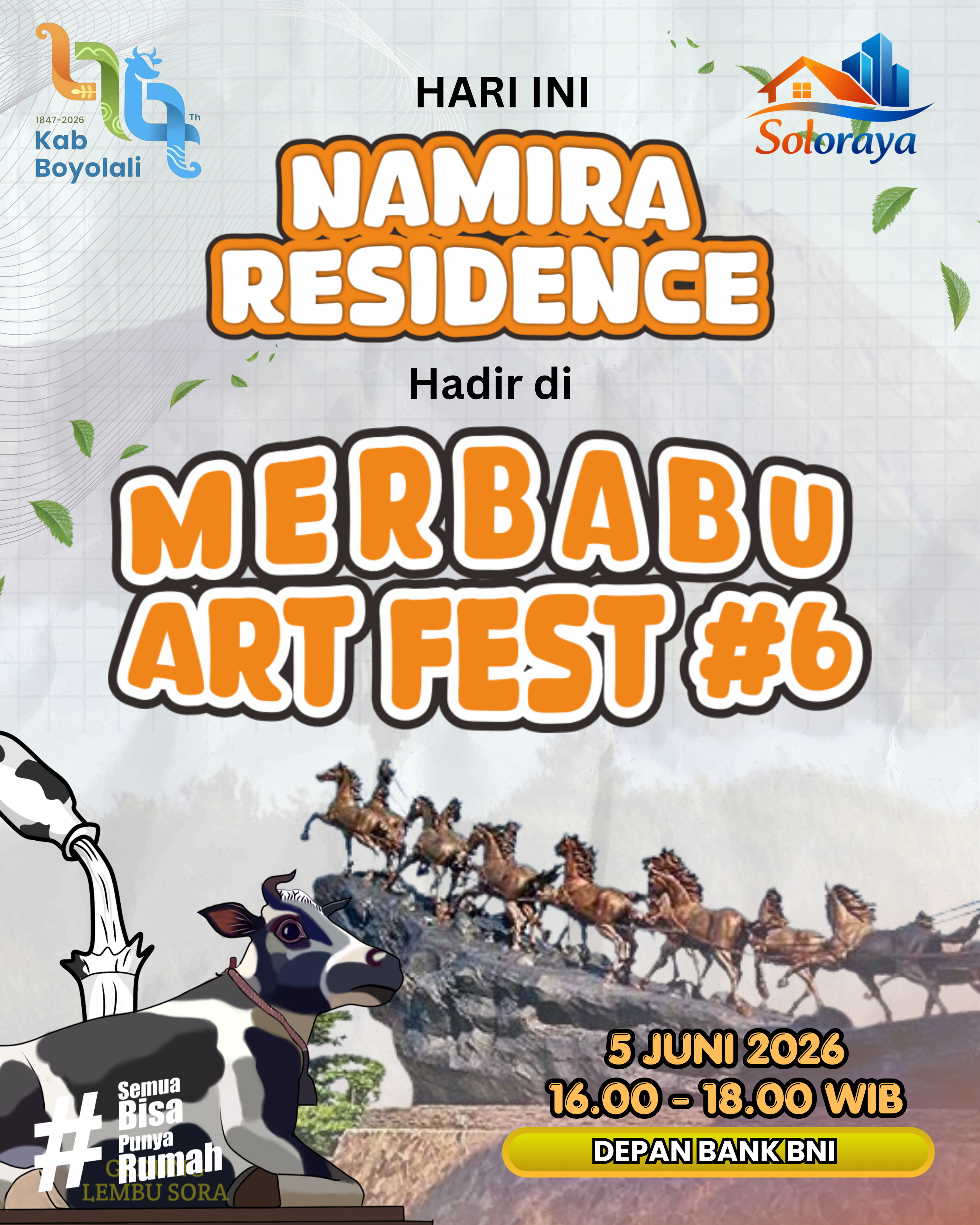 Namira Residence hadir di booth depan BNI Boyolali